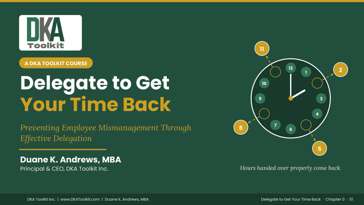 Delegate to Get Your Time Back