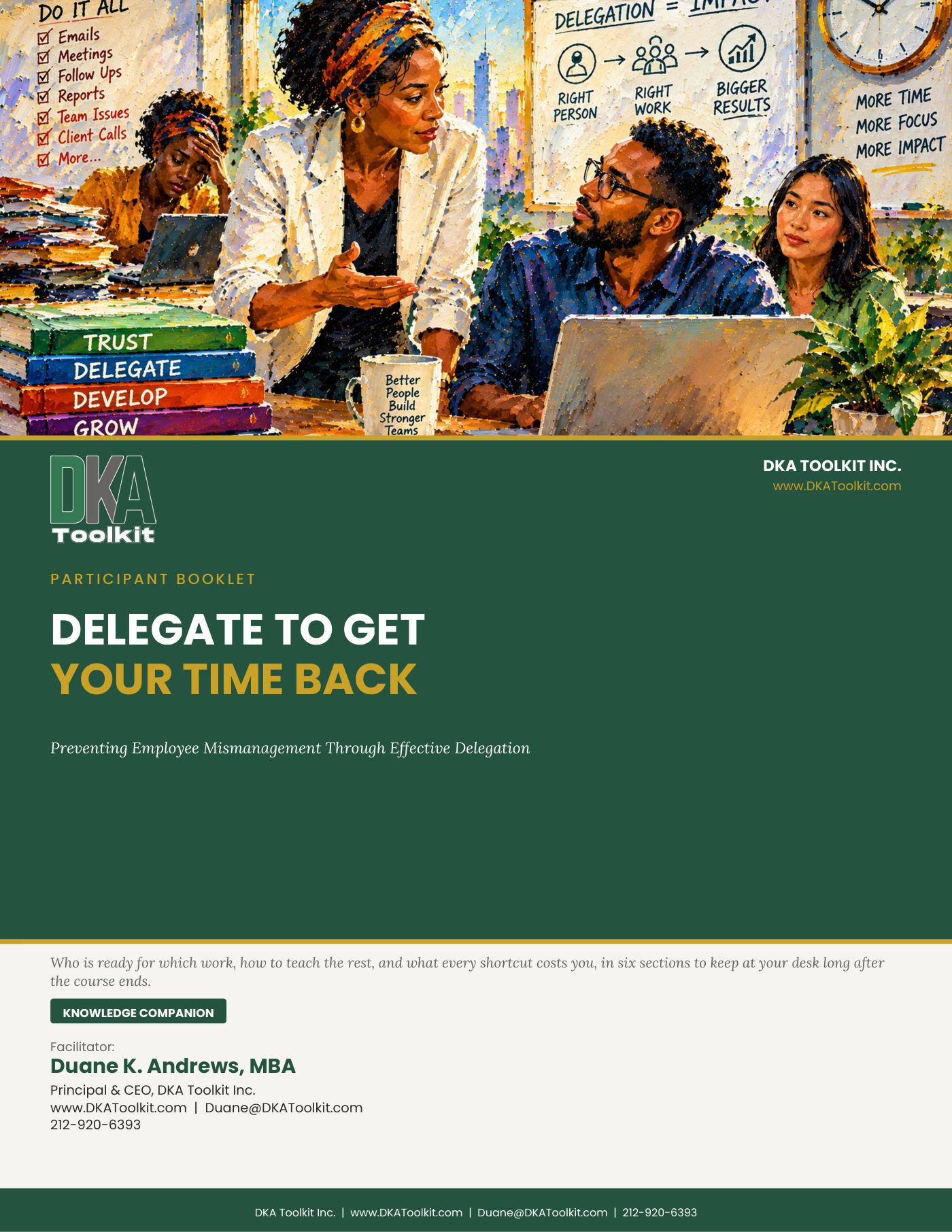 Delegate to Get Your Time Back Participant Booklet