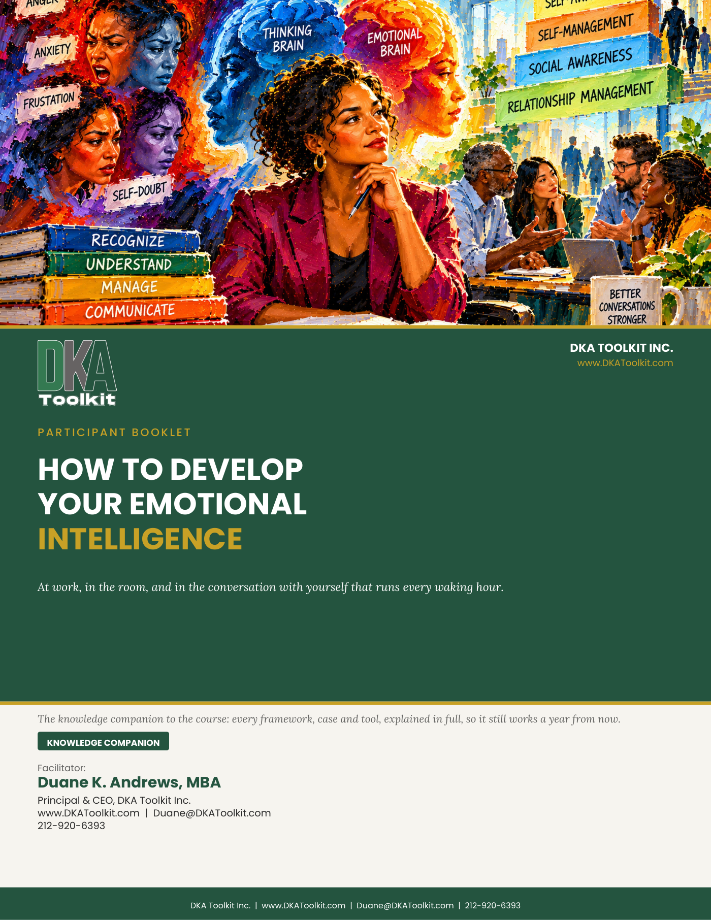 How to Develop Your Emotional Intelligence, Part One Participant Booklet
