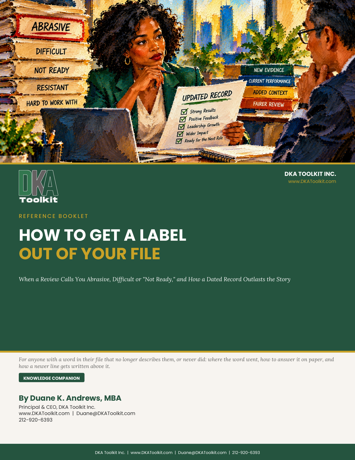 How to Get a Label Out of Your File Participant Booklet