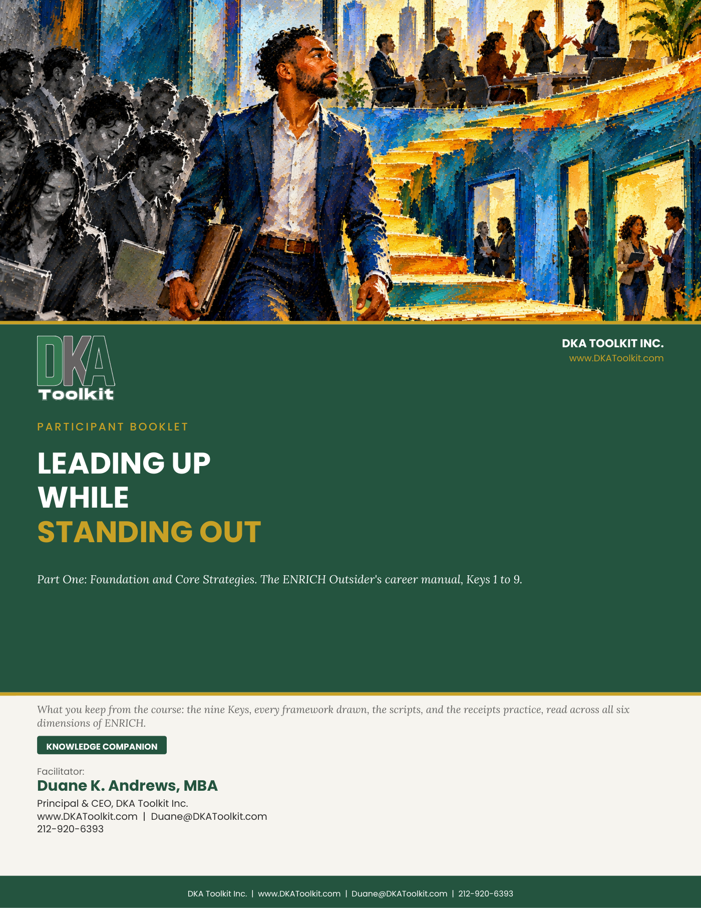 Leading Up While Standing Out, Part One Participant Booklet