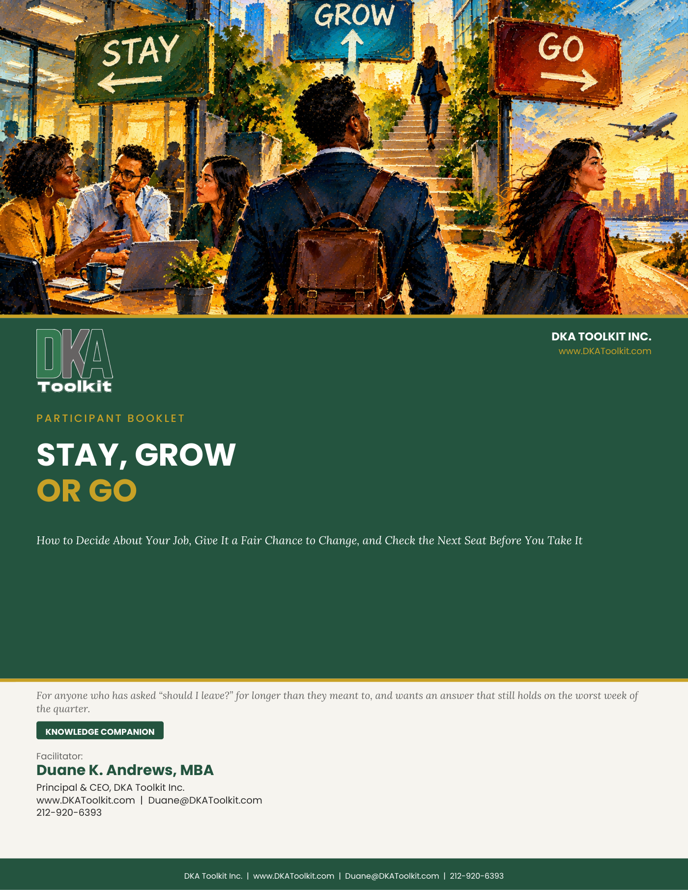 Stay, Grow or Go Participant Booklet